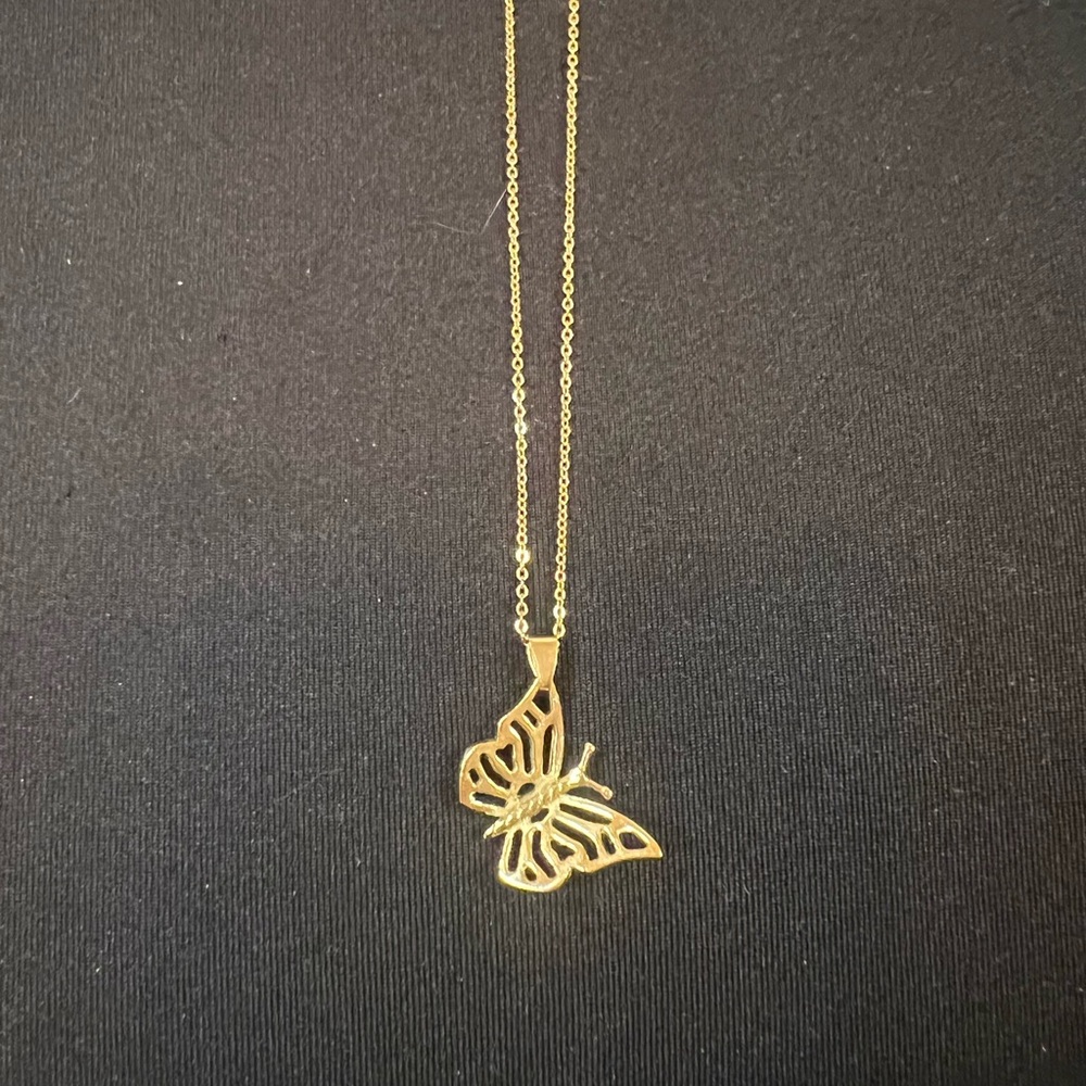 Gold Butterfly Necklace